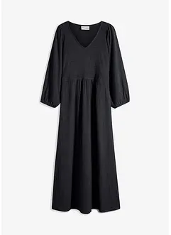 Robe midi en jersey texturé, bonprix