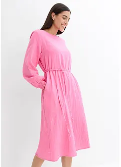Robe en gaze de coton avec poches, bonprix