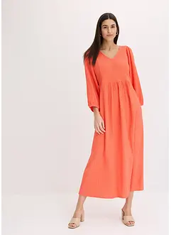Robe midi en jersey texturé, bonprix