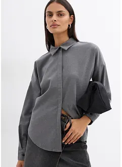 Chemisier oversize réversible en viscose mélangée, bonprix