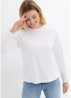 T-shirt manches longues en jersey lourd interlock, bonprix