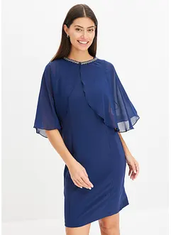 Robe courte et ajustée avec cape amovible, bonprix