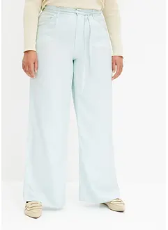 Pantalon à pinces en Lyocell avec lien à nouer, bonprix