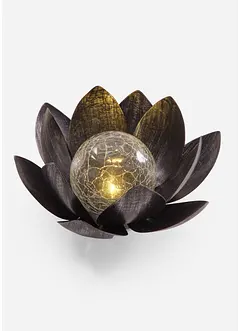 Lampe solaire déco en forme de lotus, bonprix