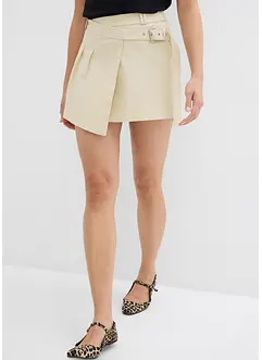 Jupe plissée en coton élastiqué, bonprix