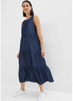 Robe midi en Lyocell lisse, bonprix