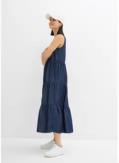 Robe midi en Lyocell lisse, bonprix