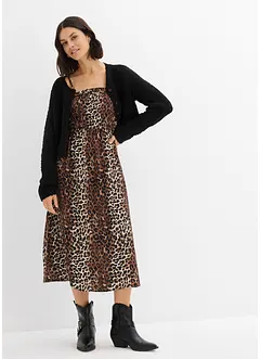 Robe fluide en viscose à fines bretelles, bonprix