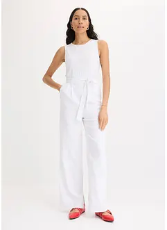 Combinaison en mélange jersey-lin, bonprix