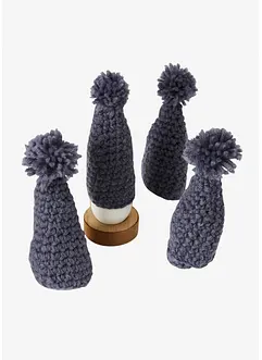 Lot de 4 chauffe-œuf sous forme de bonnet, bpc living bonprix collection