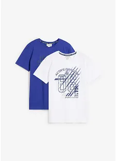 Lot de 2 T-shirts 100% coton, bonprix