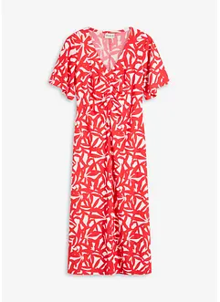 Robe en jersey à encolure froncée, bonprix