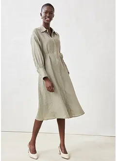 Robe-chemise 100% lin, bonprix