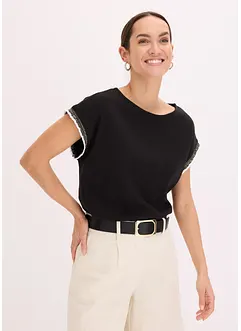 T-shirt à bordure contrastante, bonprix
