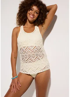 Tankini (ens. 2 pces) en dentelle, bonprix