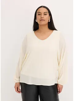 Tunique en crêpe avec strass, bonprix