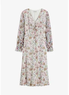 Robe midi en mesh imprimée, bonprix