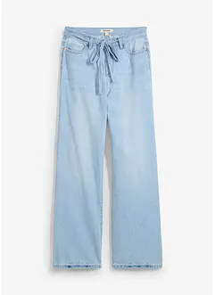 Jean large, taille mi-haute, ceinture, bonprix