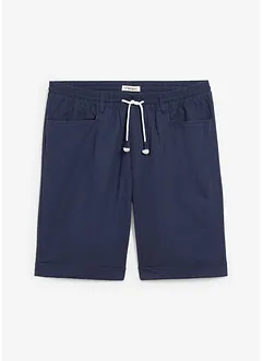 Bermuda à taille élastiquée en lin mélangé, Regular, bonprix