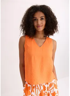 Blouse sans manches en viscose mélangée, bonprix