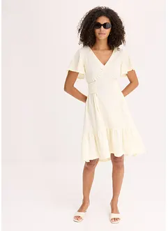 Robe légère en jersey crêpe avec manches papillon, bonprix