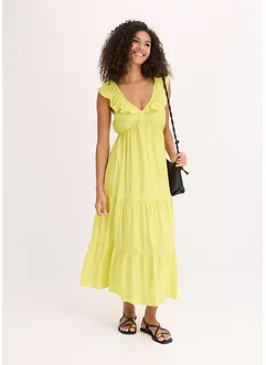 Robe à bretelles en viscose mélangée, bonprix