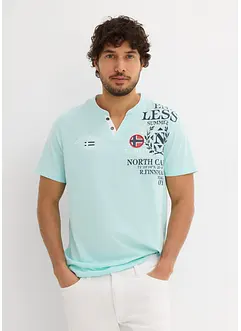T-shirt col tunisien 100% coton, bonprix