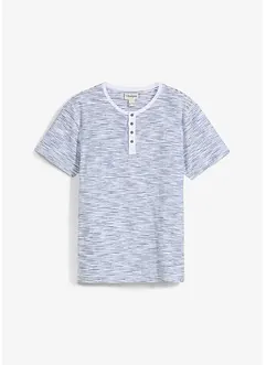 T-shirt à col Henley, 100% coton, bonprix