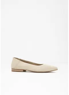 Ballerines en cuir, bonprix