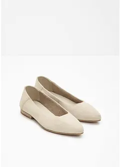 Ballerines en cuir, bonprix