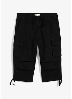 Pantalon cargo extensible et loose, longueur 3/4, bonprix
