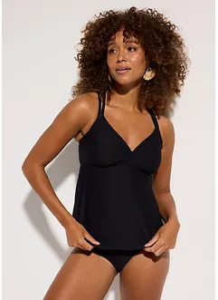 Tankini (ens. 2 pces) en matière texturée, bonprix