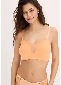 Soutien-gorge à coques et mesh, sans armatures, bonprix