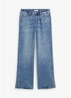 Jean droit et ample, taille mi-haute, peu extensible, bonprix