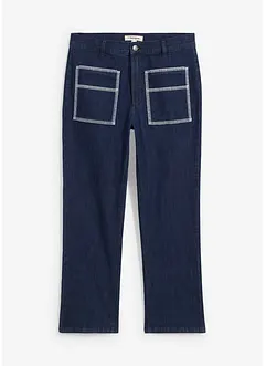 Jean droit taille haute, raccourci, bonprix
