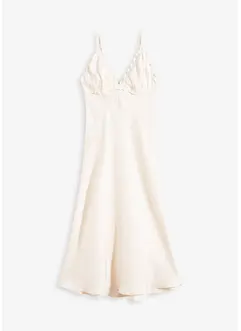 Robe longue et fluide en satin, bonprix