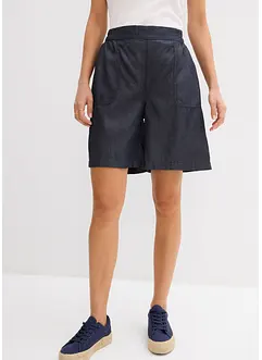 Short à taille élastiquée, avec du lin rafraîchissant, bonprix