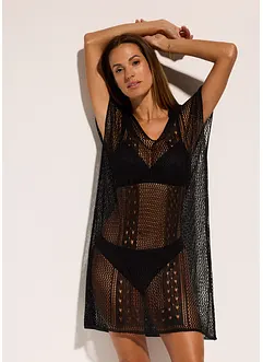 Robe de plage en viscose aspect crochet, bonprix