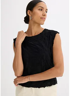 Top en matière texturée, bonprix