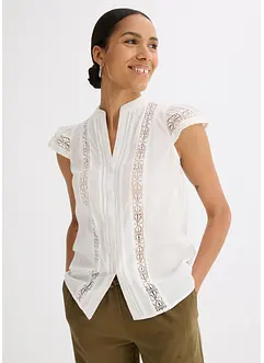 Chemisier sans manches en broderie anglaise, bonprix