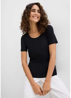 Lot de 2 T-shirts en viscose douce, bonprix