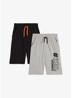 Lot de 2 bermudas garçon, bonprix
