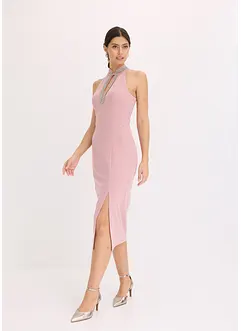 Robe midi en crêpe texturé, bonprix