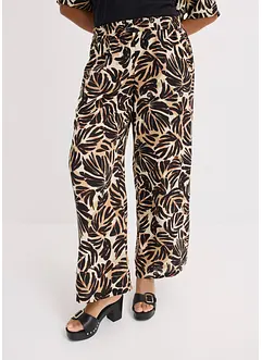 Pantalon palazzo, aspect lin, bonprix