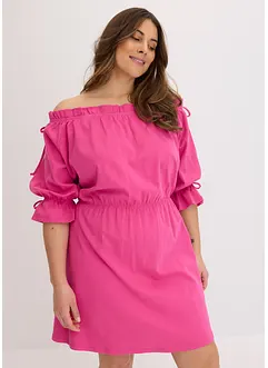 Robe en jersey à col Bardot, bonprix