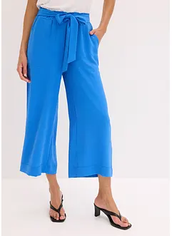 Jupe-culotte à taille élastiquée et revers, bonprix