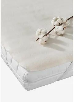 Protège-matelas en coton gratté 2 faces avec élastiques, bonprix