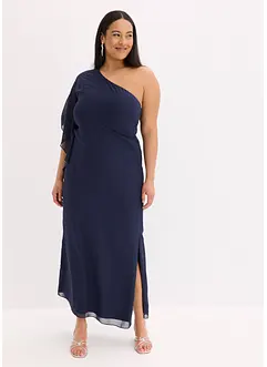 Robe une épaule en crêpe fin, bonprix