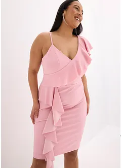 Robe ajustée en crêpe texturé, bonprix