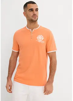 Lot de 2 T-shirts col tunisien, bonprix